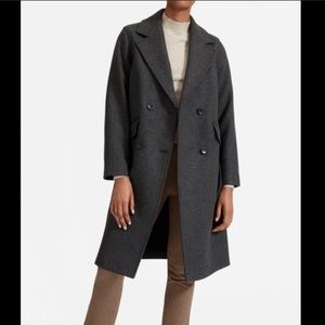 Everlane The Italian ReWool Overcoat, Gray, Size 0